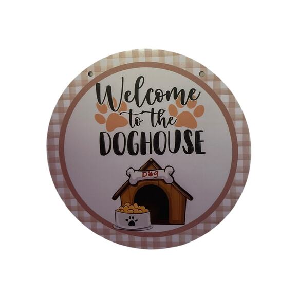 Welcome to the Doghouse DIY Pet Wreath Making Kit, Plaid Sign Ribbon Bundle Set - Picture 3 of 5